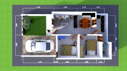 foto denah rumah tipe 36 perumahan GRAND PARIGI TAHAP 2