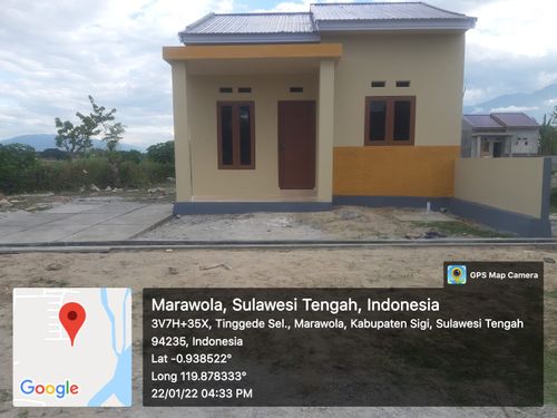 foto tampak rumah tipe 36 perumahan GRP TINGGEDE.