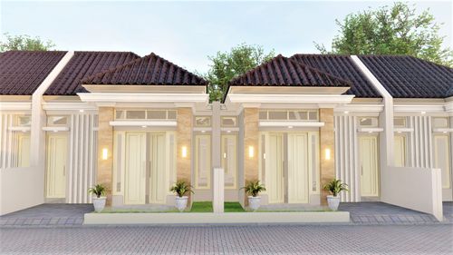 foto tampak rumah tipe 58/84 perumahan PURI CENDANA INDAH