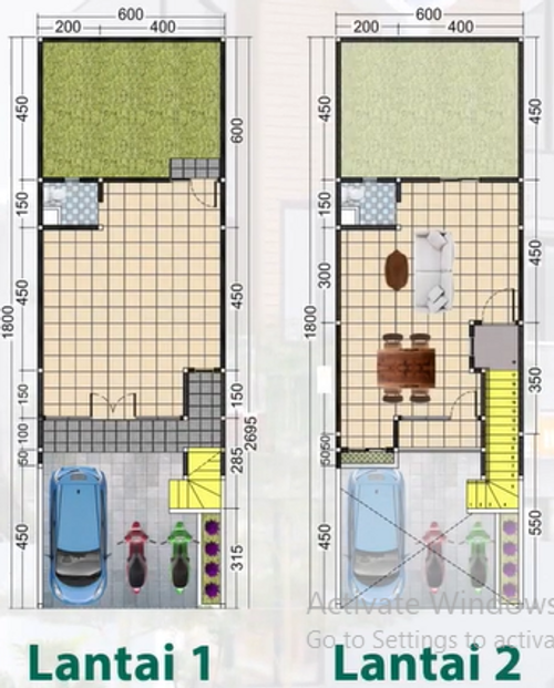 foto denah rumah tipe Show House perumahan NATURA RESIDENCES