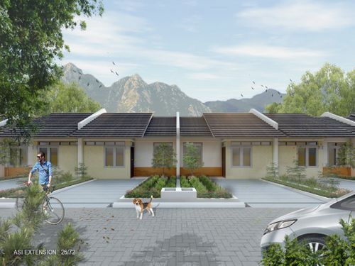 foto tampak rumah tipe 26/72 147.6 perumahan ALAM SANGGAR INDAH EXTENSION