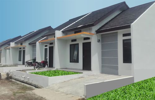 foto tampak rumah tipe STANDAR 1 perumahan PURI KARANGWANGI