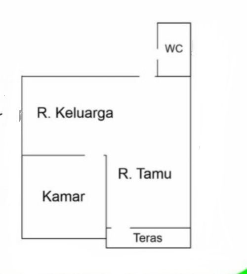 foto denah rumah tipe 36 perumahan Permata ulin residence