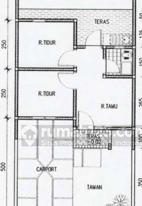 foto denah rumah tipe 36 perumahan JABAL NOOR 2 
