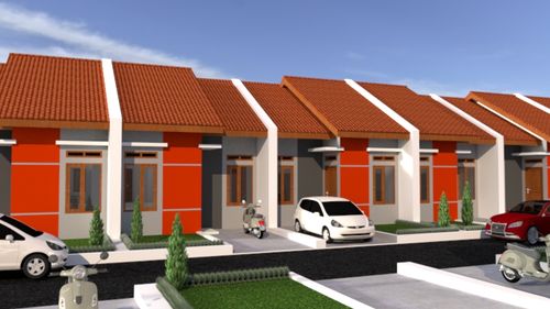 foto tampak rumah tipe 36/60 perumahan CAHAYA REGENCY