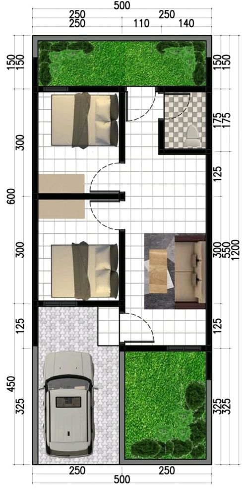 foto denah rumah tipe 36/60 perumahan CAHAYA REGENCY