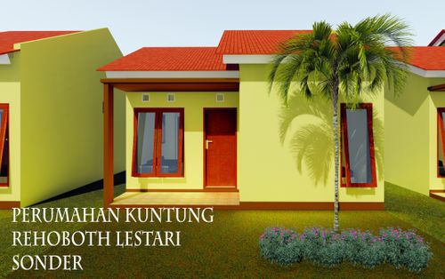 foto tampak rumah tipe 36 perumahan KUNTUNG REHOBOTH LESTARI
