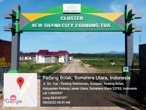 foto gerbang perumahan Cluster New Grand City 2 Gunung Tua