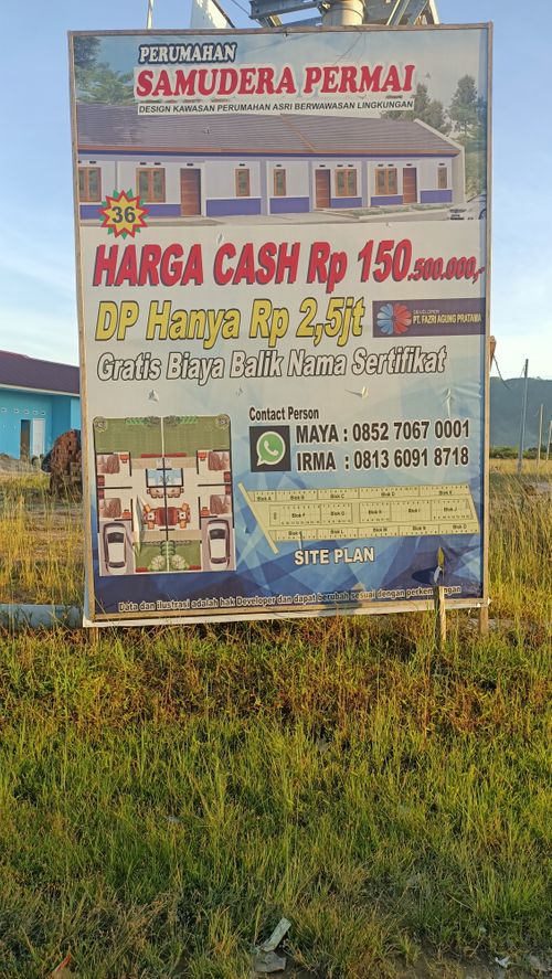 foto gerbang perumahan Samudera Permai