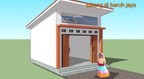 foto tampak rumah tipe KIOS perumahan GUNUNG BATUR RESIDENCE