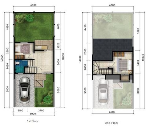 foto denah rumah tipe Legato perumahan Rancamaya Golf Estate