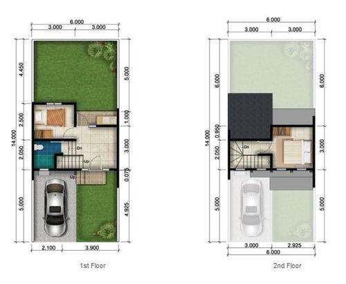 foto denah rumah tipe Animatio perumahan Rancamaya Golf Estate