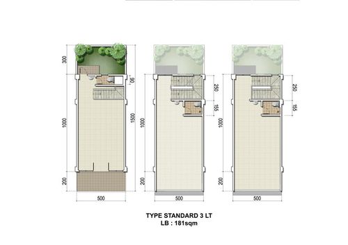 foto denah rumah tipe 94/181 perumahan CITRALAND CIREBON