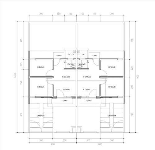 foto denah rumah tipe 29 ANDALUSITE 6 perumahan PERMATA TANGERANG