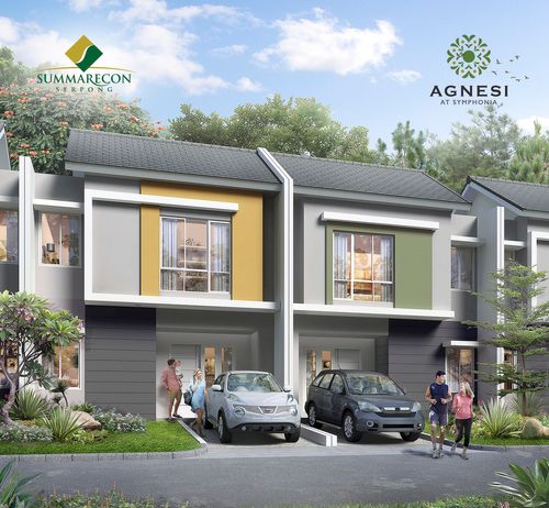 foto tampak rumah tipe L6 Std Deluxe perumahan Cluster Agnesi