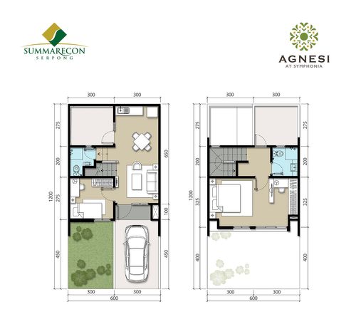 foto denah rumah tipe L6 Std Deluxe perumahan Cluster Agnesi