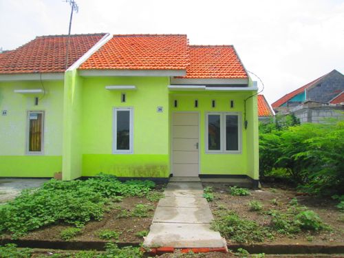 foto tampak rumah tipe RST. Plus 29/75 perumahan Perumnas Samesta Griya Jetis Permai
