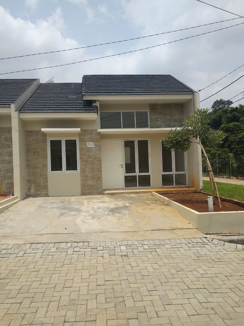 foto tampak rumah tipe Emerald E1 perumahan Bukit Permata Indah