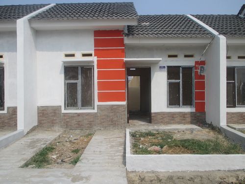 foto tampak rumah tipe 30 / 60 perumahan Griya Artha Sepatan