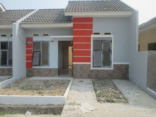 foto tampak rumah tipe 30 / 60 perumahan Griya Artha Sepatan