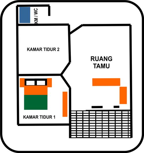 foto denah rumah tipe AULIYA PERMAI 6 perumahan AULIYA PERMAI 6