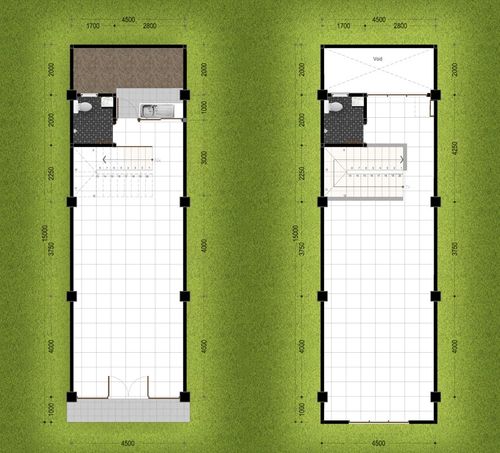 foto denah rumah tipe Ruko Standard perumahan PMS PLAZA