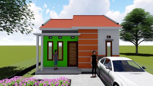 foto tampak rumah tipe 36 PLUS perumahan PERUMAHAN BUANA HIJAU RESIDENCE
