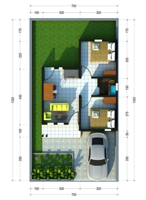 foto denah rumah tipe 36 standard perumahan PERUMAHAN BUANA HIJAU RESIDENCE
