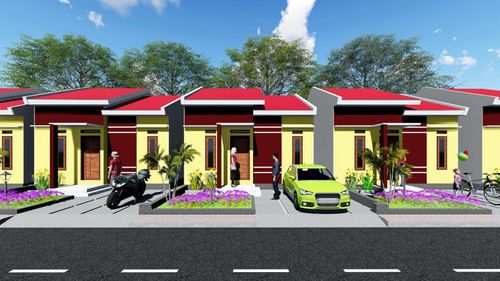 foto tampak rumah tipe NEW PRODUK SUBSIDI perumahan PERUMAHAN BUANA HIJAU RESIDENCE