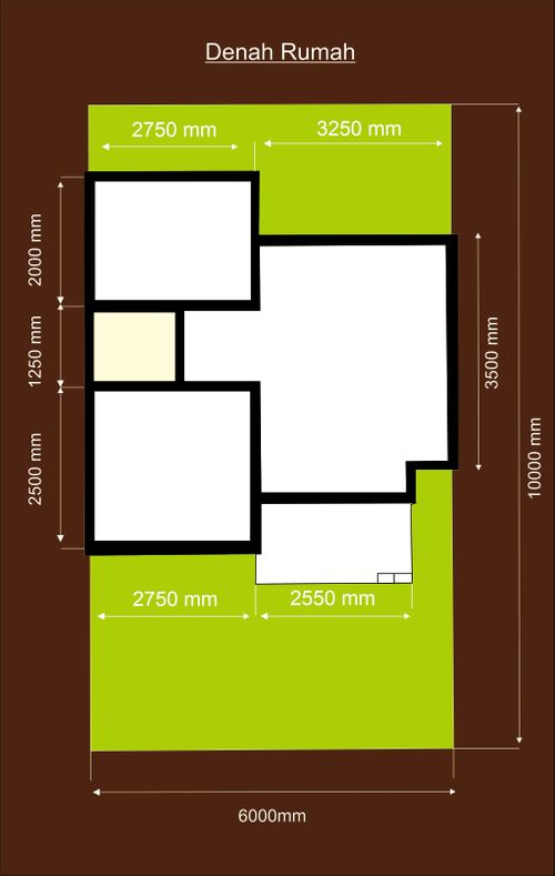 foto denah rumah tipe 31/60 2022 perumahan Tritih Golf Residence