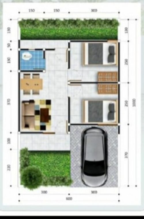 foto denah rumah tipe numeria perumahan LESTARI GARDEN HILL 2
