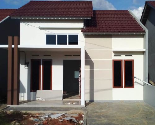 foto tampak rumah tipe 50 perumahan CEMPAKA GARDENIA PARK