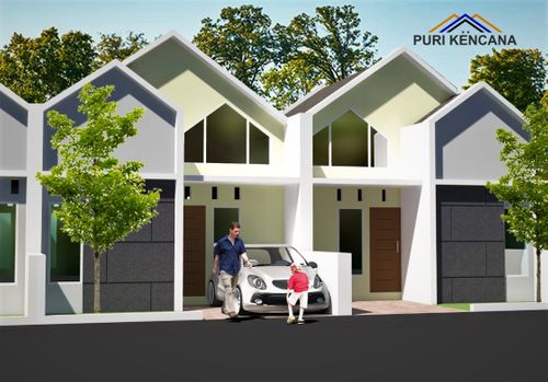 foto tampak rumah tipe 36/72 perumahan PURI KENCANA LUMAJANG