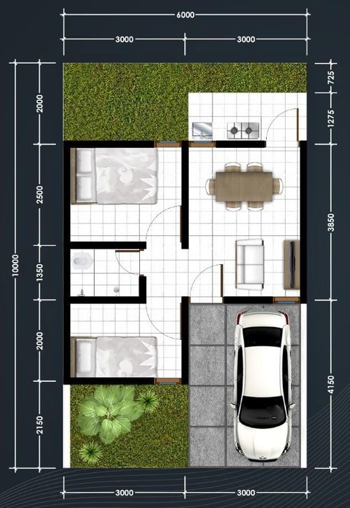 foto denah rumah tipe 30 perumahan MAHAMERU RESIDENCE