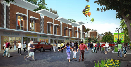 foto tampak rumah tipe RUKO BIZWALK B perumahan CITRA RAYA - CLUSTER BIZLINK R & O