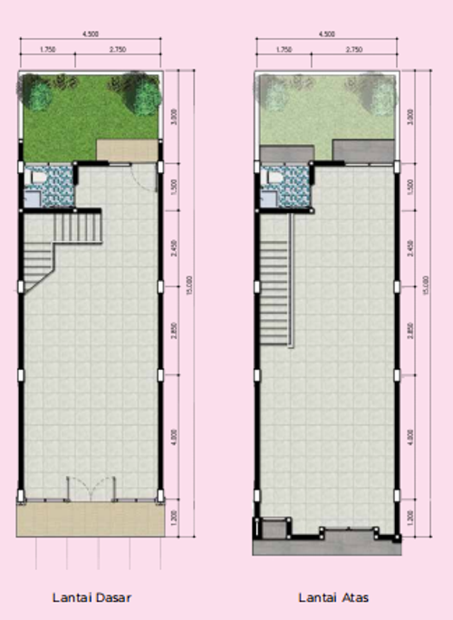 foto denah rumah tipe RUKO BIZWALK B perumahan CITRA RAYA - CLUSTER BIZLINK R & O
