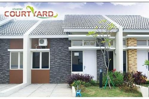 foto tampak rumah tipe Courtyard 45 perumahan Perumahan Galuh Mas
