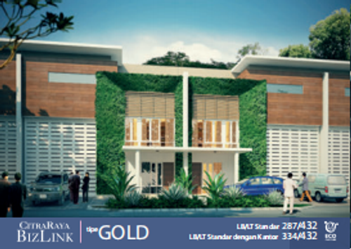 foto tampak rumah tipe GOLD perumahan CITRA RAYA - CLUSTER BIZLINK R & O