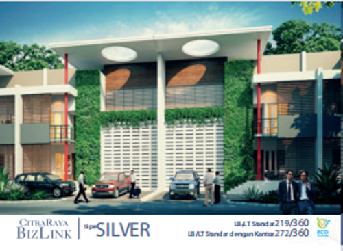 foto tampak rumah tipe SILVER OFFICE perumahan CITRA RAYA - CLUSTER BIZLINK R & O