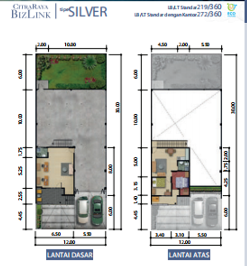 foto denah rumah tipe SILVER OFFICE perumahan CITRA RAYA - CLUSTER BIZLINK R & O