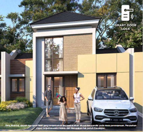 foto tampak rumah tipe SPLENDORE STD perumahan CITRA RAYA -CLUSTER AVANTE