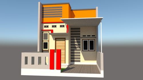 foto tampak rumah tipe 36 + dapur perumahan Citraraya Residence 2