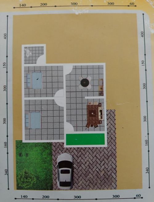 foto denah rumah tipe 36 perumahan PERMATA RESIDENCE