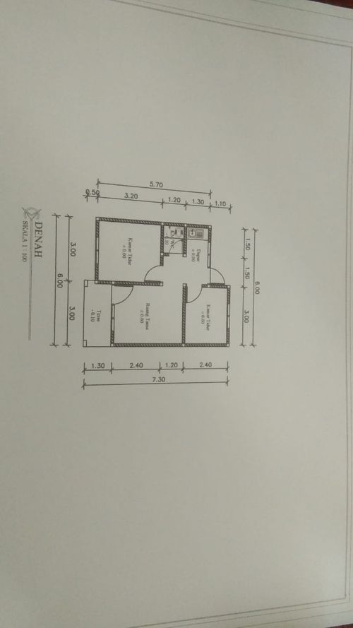 foto denah rumah tipe RSH perumahan Daffano residence 3