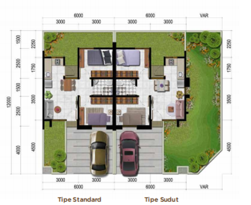 foto denah rumah tipe GRAZIOSO SDT perumahan CITRA RAYA -CLUSTER AVANTE