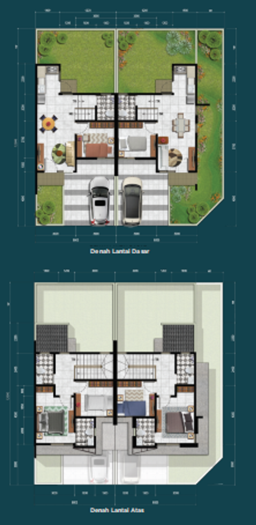 foto denah rumah tipe PLATO 1 STANDAR perumahan CITRA RAYA - CLUSTER ACADEMIA PAVILION
