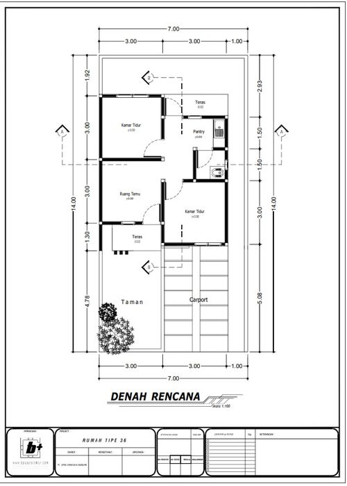 foto denah rumah tipe 36 perumahan AYRA SRIWIJAYA RESIDENCE 2