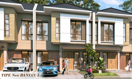 foto tampak rumah tipe BANYAN 1 STANDAR perumahan CITRA ECOPOLIS RAYA - CLUSTER THE TREES/PINE TREES