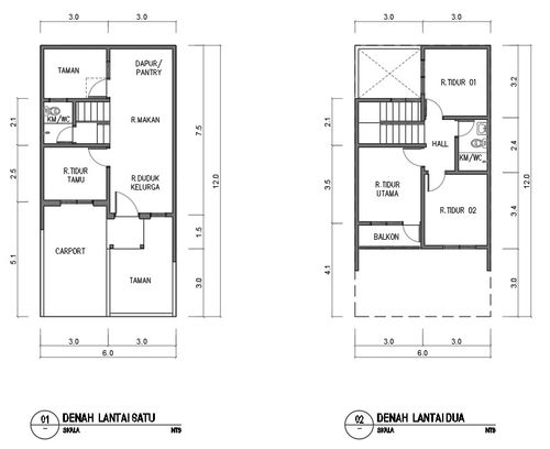 foto denah rumah tipe Candi Standard 1 perumahan SYNTHESIS HOMES