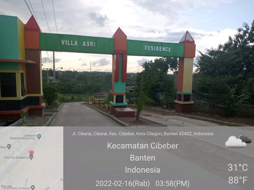 foto gerbang perumahan Villa Asri Residence 2